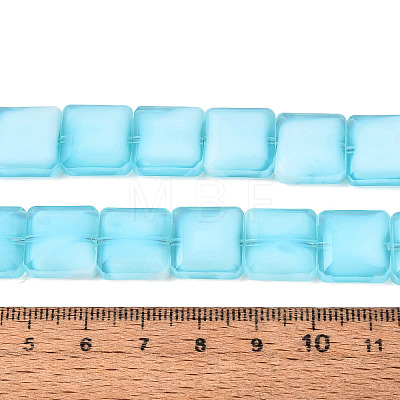 Opaque Solid Color Glass Beads Strands GLAA-N032-08I-01-1