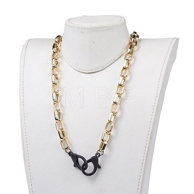 Personalized CCB Plastic Cable Chain Necklaces NJEW-JN02882-1