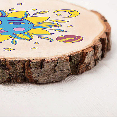 Printed Wood Round Sheets AJEW-WH0363-004-1