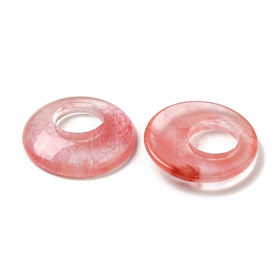 Cherry Quartz Glass Pendants G-T122-76V-1