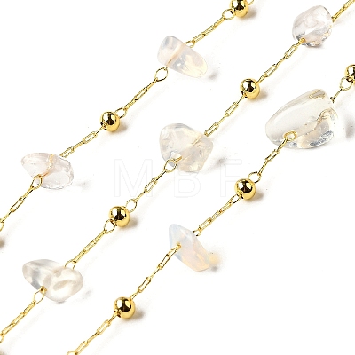 Handmade Opalite Chip Beaded Chains CHC-F020-09G-14-1