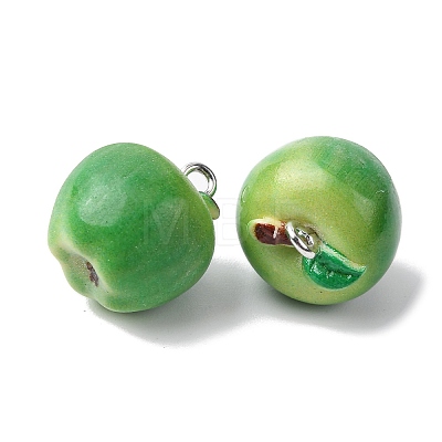 Opaque Resin Pendants FIND-H062-01P-02-1