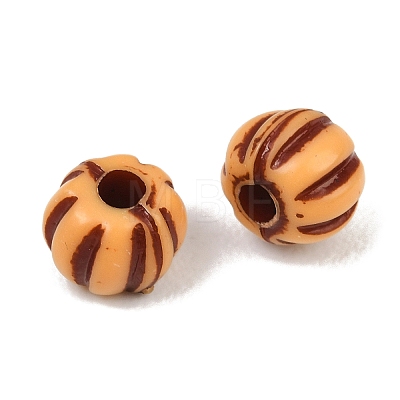 Opaque Acrylic Imitation Wood Beads AC-CBAB80E-01C-1