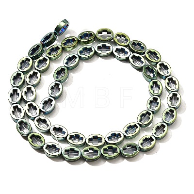 Electroplated Synthetic Non-magnetic Hematite Beads Strands G-L613-Z01-01H-1