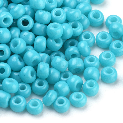 Baking Paint Glass Seed Beads SEED-Q025-3mm-L09-1