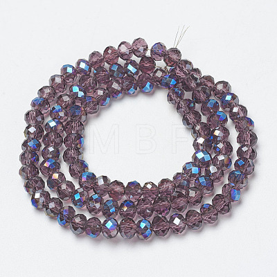 Electroplate Glass Beads Strands EGLA-A034-T3mm-I09-1