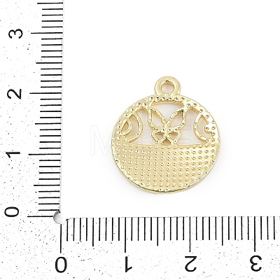 Alloy Micro Pave Rhinestone Pendants FIND-K020-18G-1