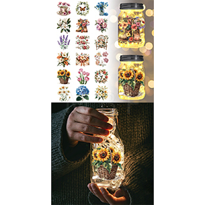 18Pcs Plastic Silhouette Paper DIY-WH0610-002-1