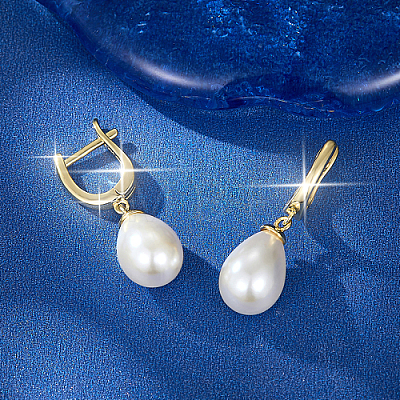 925 Sterling Silver Dangle Hoop Earrings for Women BY4788-1