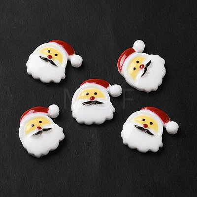 Christmas Opaque Resin Cabochons RESI-K019-21-1