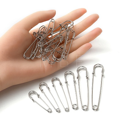 45Pcs 6 Size Iron Kilt Pins Brooch Clasps Jewelry Findings IFIN-YW0001-73-1