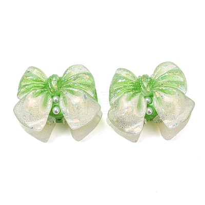 Luminous Opaque Resin & Rhinestone & Polymer Clay Beads RE-CBA1913-02B-1