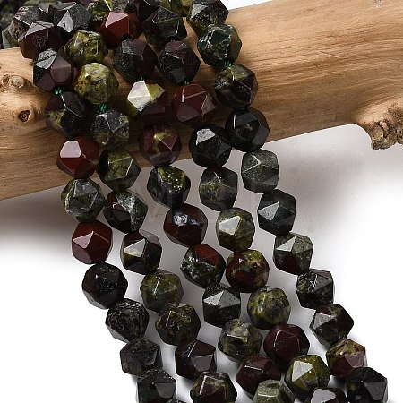 Natural Dragon Blood Beads Strands G-Z119-A17-01-1
