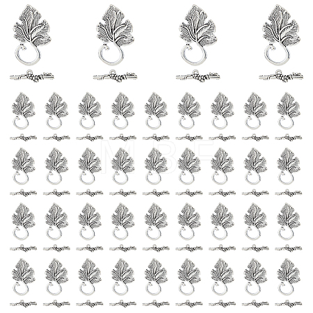 40Pcs Sets Alloy Toggle Clasps TIBE-FH0001-27-1