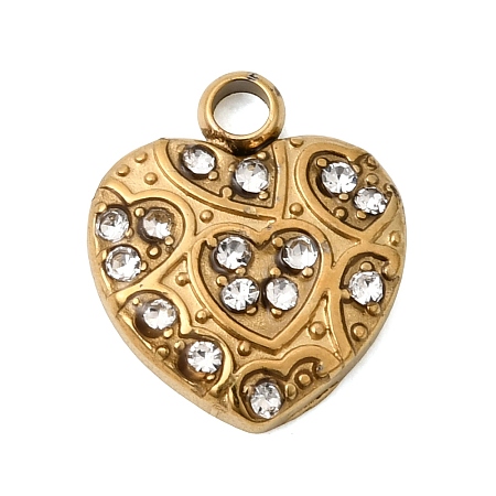 304 Stainless Steel Charms STAS-B128-21A-G-1