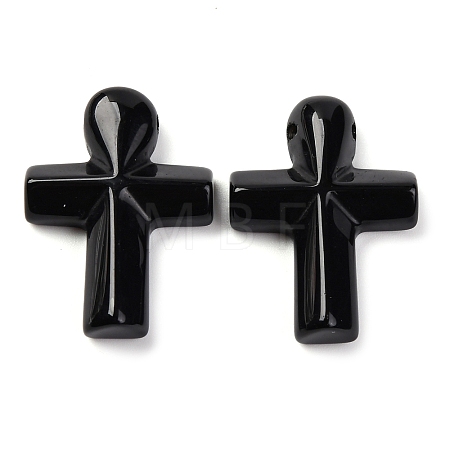 Natural Obsidian Pendants G-B122-02G-1