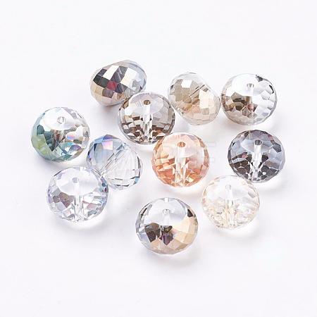 Electorplated Glass Beads EGLA-E005-M-1