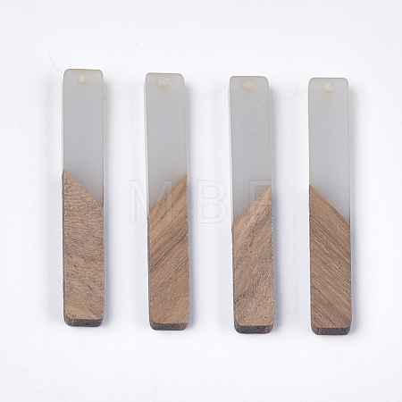Resin & Walnut Wood Big Pendants X-RESI-S358-39B-1