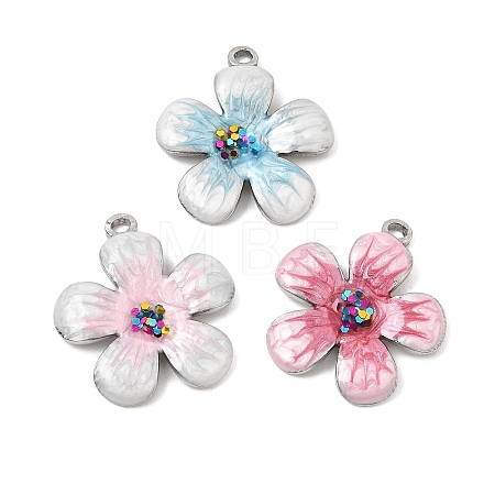 304 Stainless Steel Enamel Pendants SA-CBAA487-04P-1