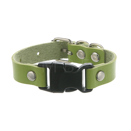 Imitation Leather & Alloy & Plastic Bracelets for Men Women FS-WG10CE2-05-1