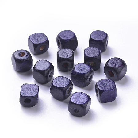 Dyed Natural Wood Beads WOOD-S617-5-LF-1