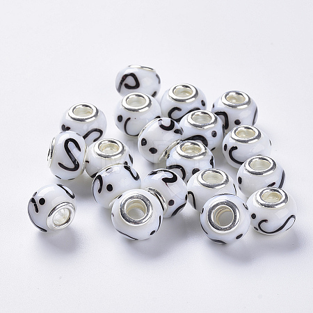 Handmade Lampwork European Beads LS-LAMP-S193-008B-1