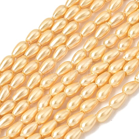 Electroplated Shell Pearl Beads Strands BSHE-C010-01A-1