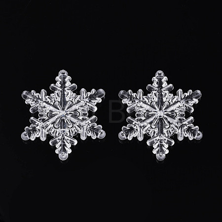 Christmas Transparent Acrylic Multi-Strand Links OACR-Q197-01-1
