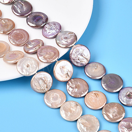 Natural Baroque Keshi Pearl Beads Strands PEAR-S018-20C-1