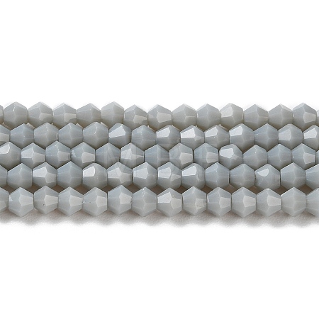 Opaque Solid Color Imitation Jade Glass Beads Strands GLAA-F029-P4mm-14-1