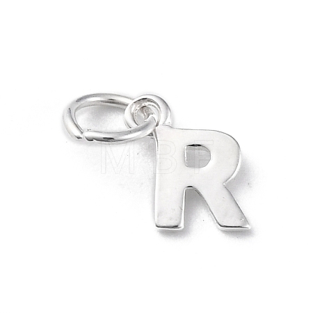 925 Sterling Silver Letter Charms STER-C012-01S-R-1