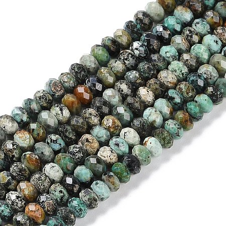 Natural African Turquoise(Jasper) Beads Strands G-N342-28B-1