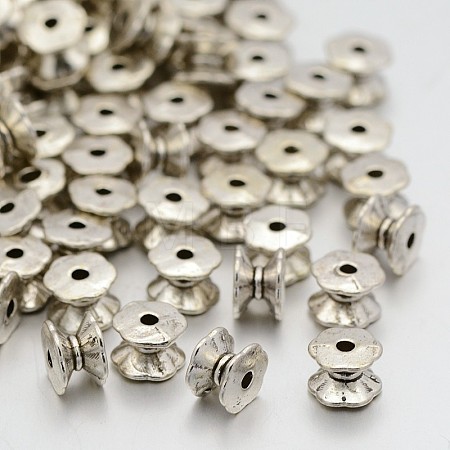 Tibetan Silver Double Sided Bead Caps LF9831Y-NF-1