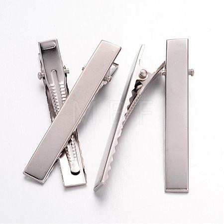 Iron Flat Alligator Hair Clip Findings X-IFIN-S286-57mm-1