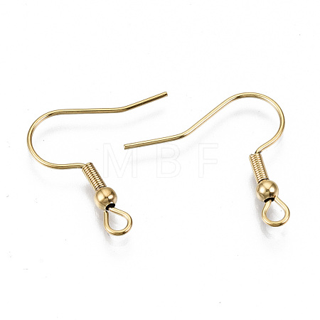304 Stainless Steel Earring Hooks X-STAS-S111-001G-NR-1