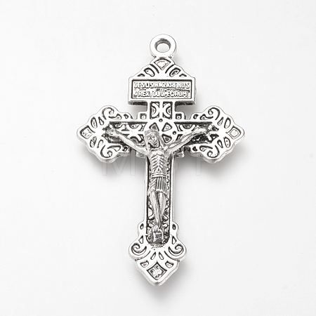 Tibetan Style Alloy Big Pendants X-TIBE-Q072-06AS-RS-1