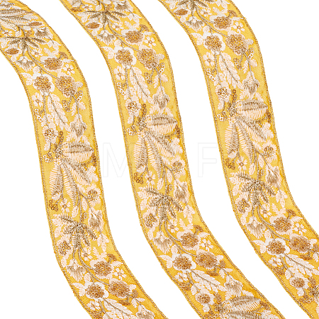 5Yards Polyester Lace Ribbon OCOR-ME0001-89A-1