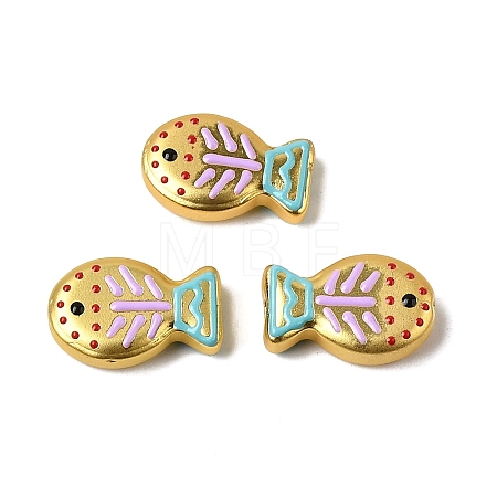 Baking Paint Glass Enamel Beads GLAA-B035-01A-1