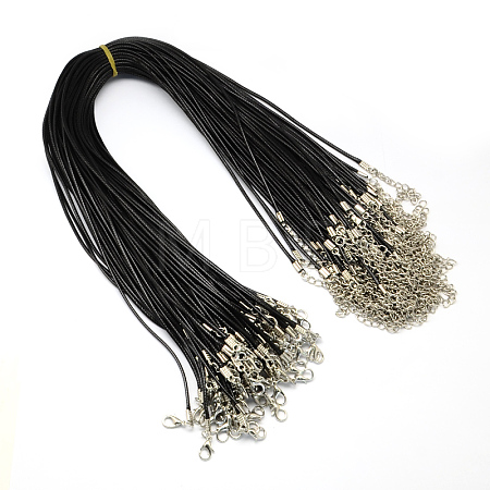 Waxed Cord Necklace Making X-NJEW-R229-1.5mm-1