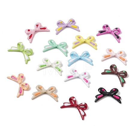Spray Painted Alloy Enamel Beads FIND-B056-01-1
