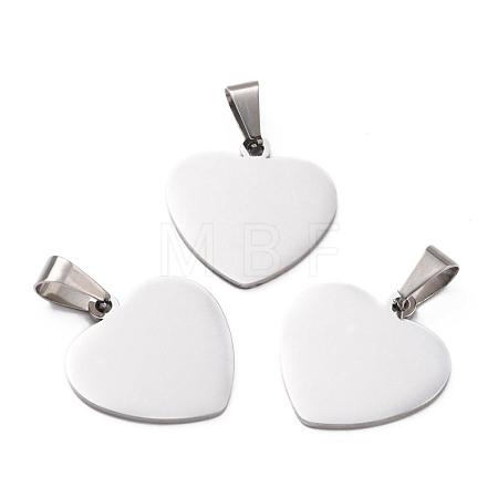 Tarnish Resistant 304 Stainless Steel Mirror Polished Finish Stamping Blank Tag Pendants STAS-L220-02C-A01-1