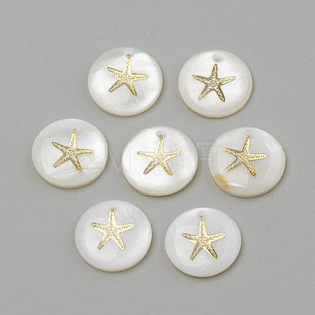 Freshwater Shell Pendants X-SHEL-Q010-001G-1