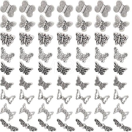 Tibetan Style Alloy Beads TIBE-NB0001-10AS-1