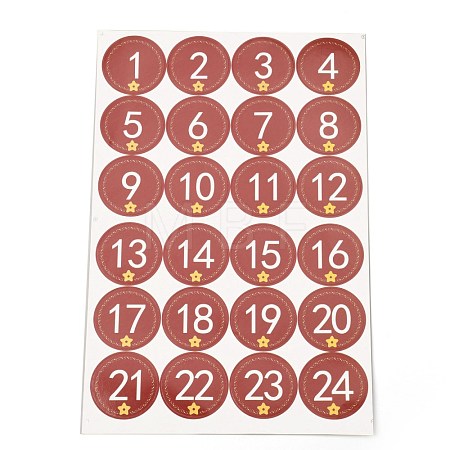 Christmas Advent Calendar Stickers DIY-L050-A05-1