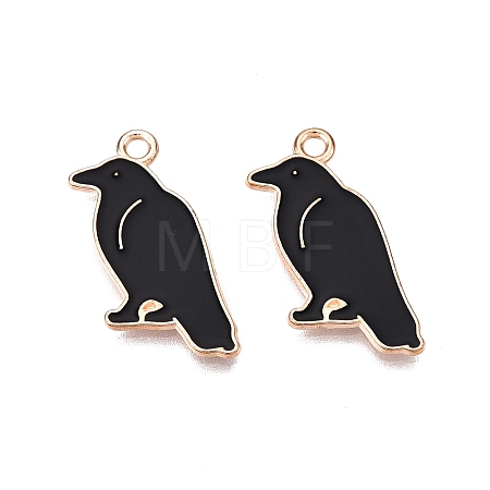 Halloween Theme Alloy Enamel Pendants PALLOY-N176-45-RS-1