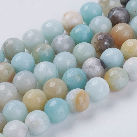 Natural Flower Amazonite Beads G-H1431-2-1