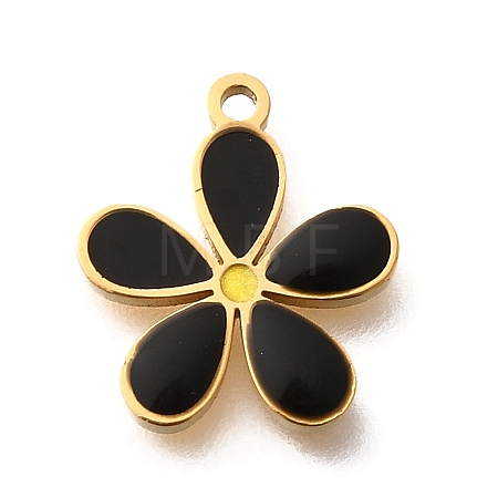 Brass Enamel Charms STAS-Q347-14G-01-1-1