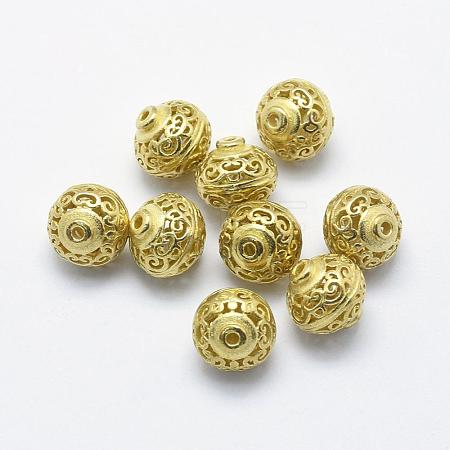 Brass Filigree Beads KK-K186-84C-RS-1