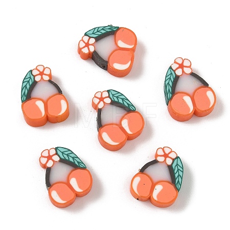 Fruit & Vegetable Theme Handmade Polymer Clay Beads CLAY-F006-02E-1