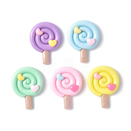 Opaque Resin Cabochons CRES-P023-03-1
